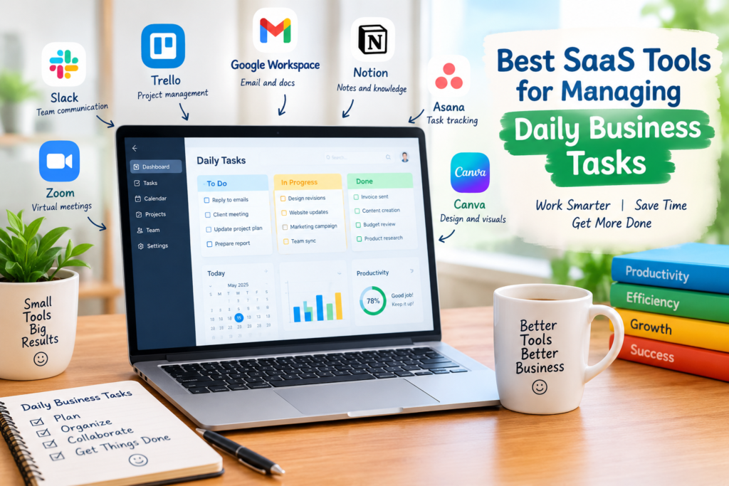 Best SaaS Tools for Managing Daily Business Tasks